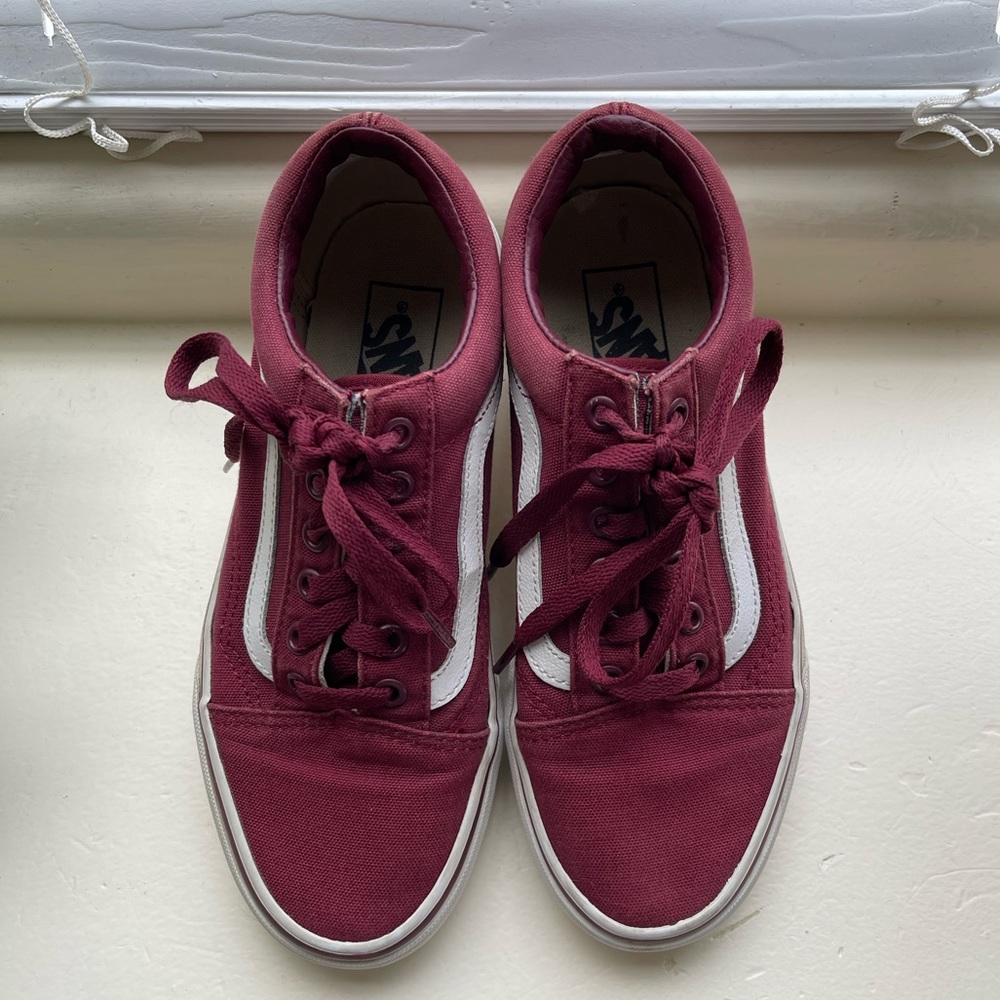 Burgundy Vans